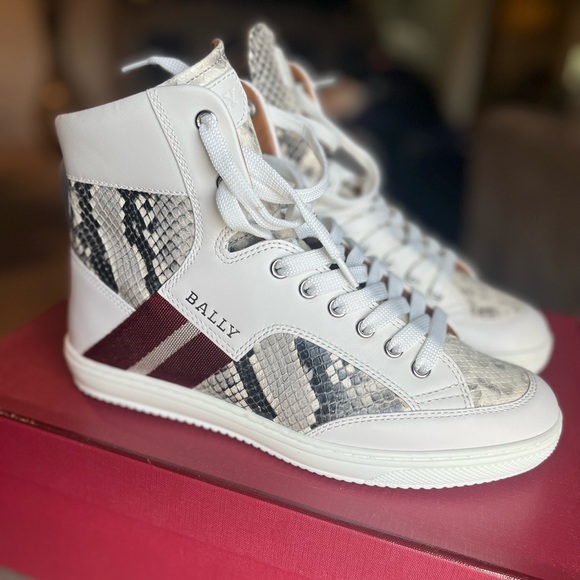 Bally Snakeskin Sneakers - Picture 8 of 11